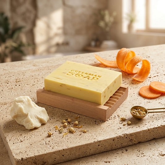 Savon Artisanal Greenman — Peaux Délicates (Carotte & Karité)