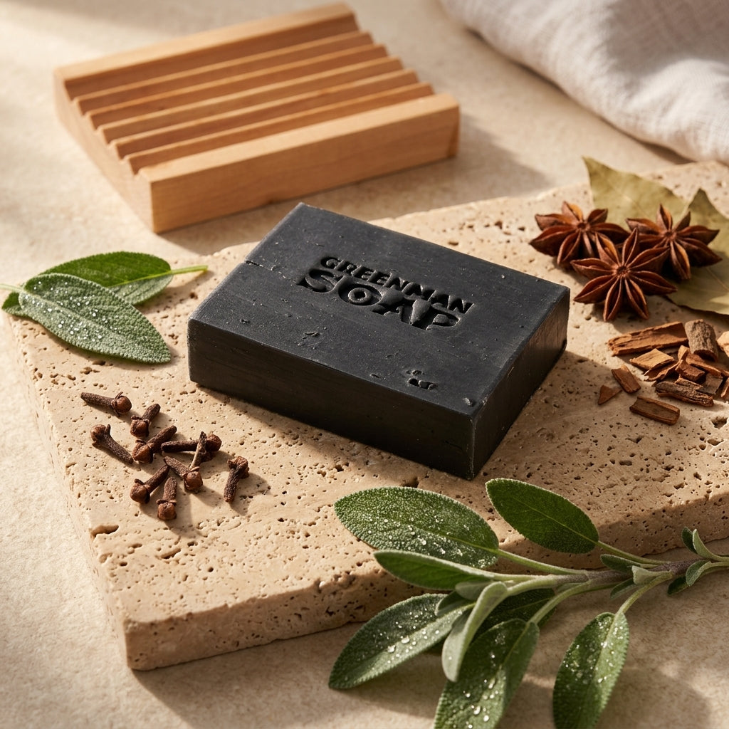 Savon Artisanal Greenman — Épicé Chaleureux (Girofle & Sauge Sauvage)