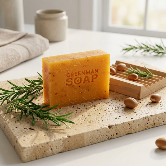 Savon Artisanal Greenman — Argan Doré & Romarin (Régénérant)