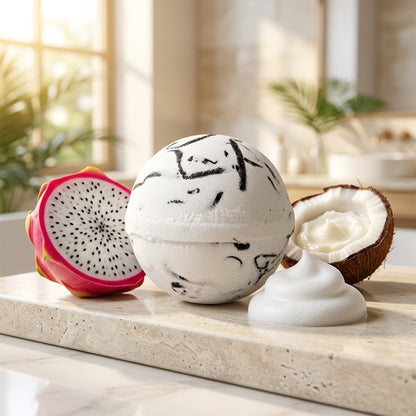 Bombe de Bain Coco Évasion — Fruit du Dragon (Exotisme & Douceur)