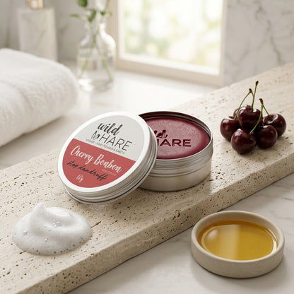 Shampooing Solide Wild Hare — Cerise Bonbon & Huile de Ricin