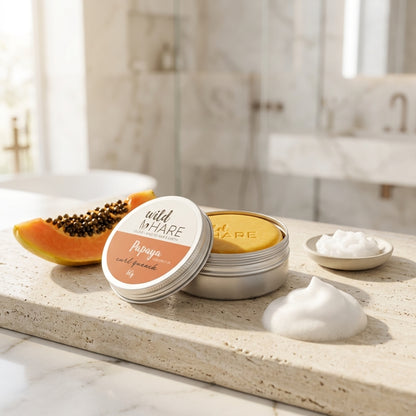 Shampooing Solide Wild Hare — Papaye & Huile de Coco