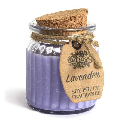Bougie de Soja Rustique — Lavande Relaxante