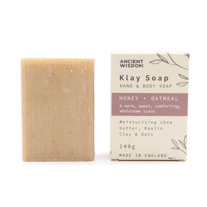 Savon à l'Argile Klay — Miel & Avoine (Nourrissant & Exfoliant Doux)