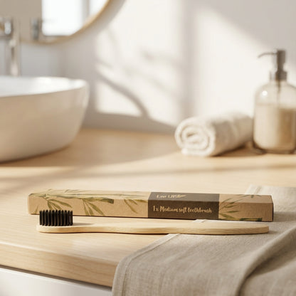 Brosse à Dents en Bambou au Charbon — Souple/Medium