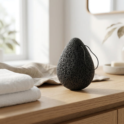 Éponge Konjac au Charbon de Bambou — Purifiante