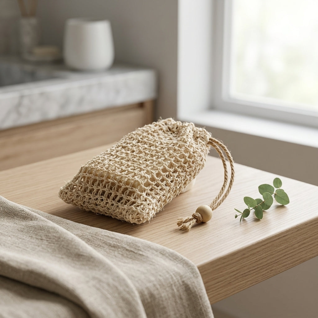 Pochon à Savon Exfoliant — Sisal Naturel