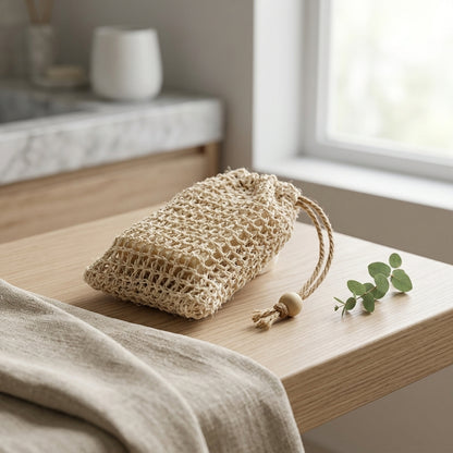 Pochon à Savon Exfoliant — Sisal Naturel