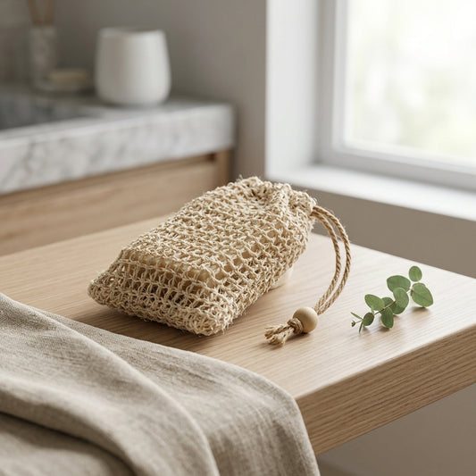 Pochon à Savon Exfoliant — Sisal Naturel